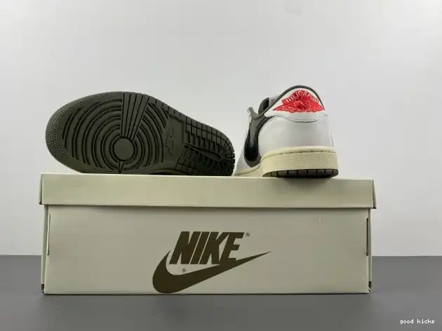OLIVE SCOTT OG LOW JORDAN 1 AIR TRAVIS X DM7866-200 MEDIUM 0405